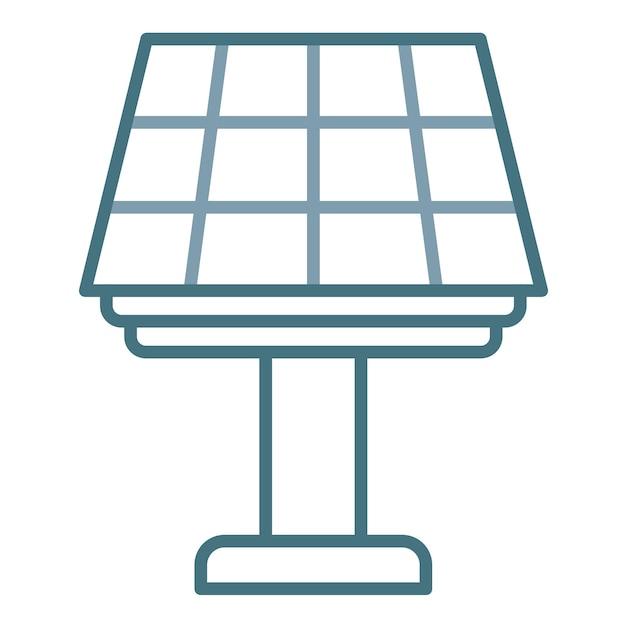 Ilustración plana del panel solar
