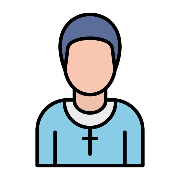 Ilustración plana del pastor