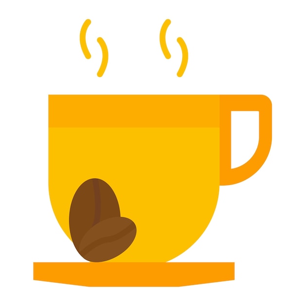 Ilustración plana de la pausa para el café