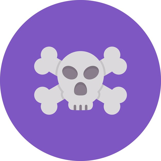 Ilustración plana de peligro pirata