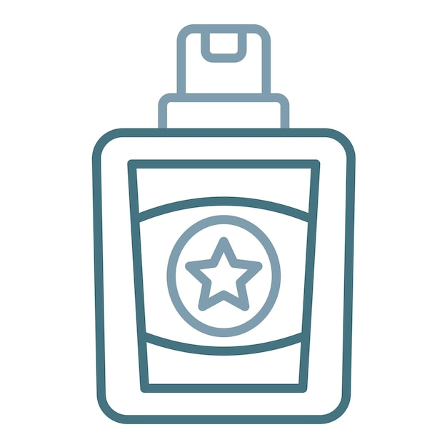 Ilustración plana de perfume