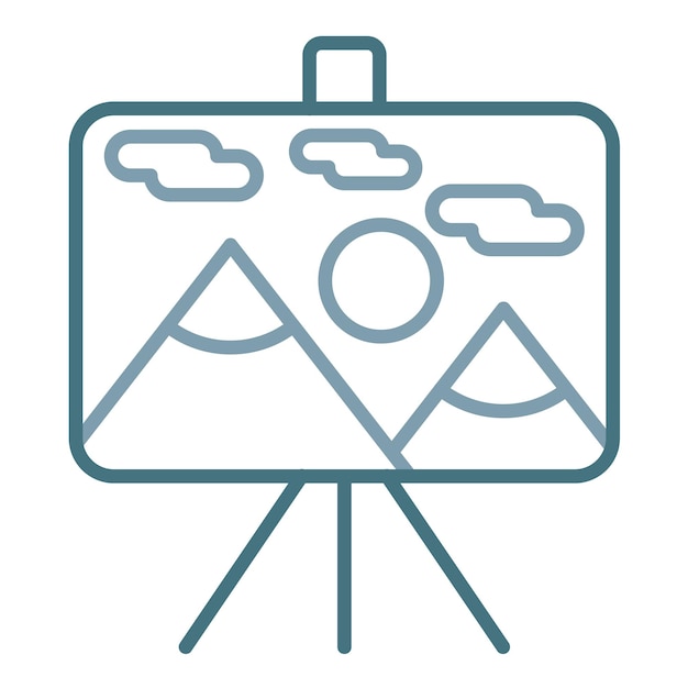 Ilustración plana de pintura
