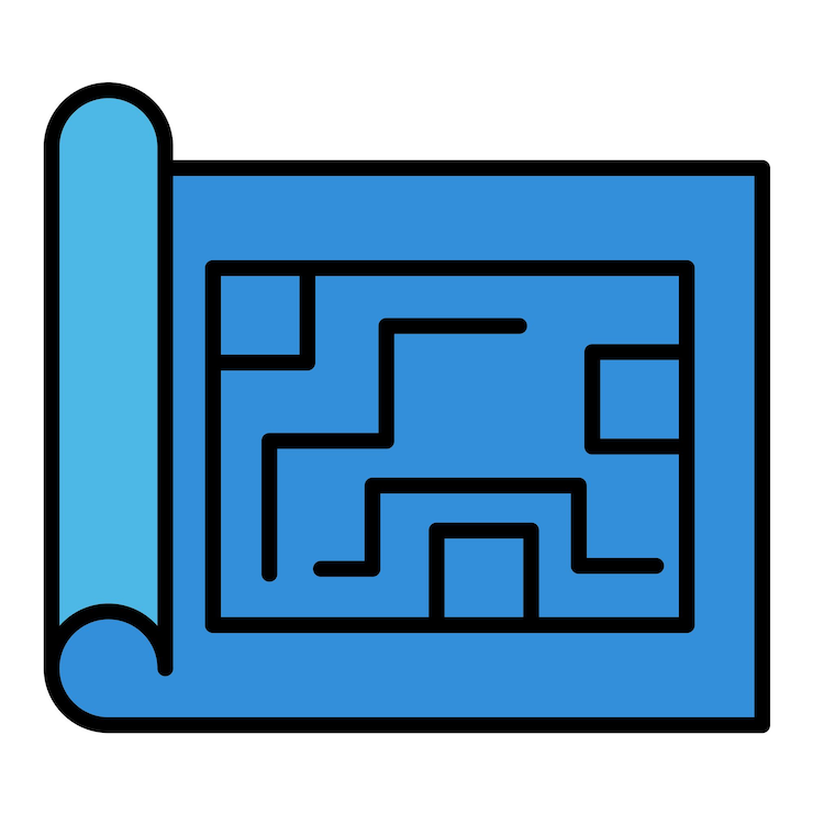 Vector ilustración plana del plan de la casa
