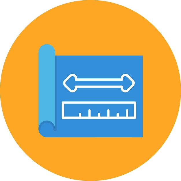 Ilustración plana del plan de diseño
