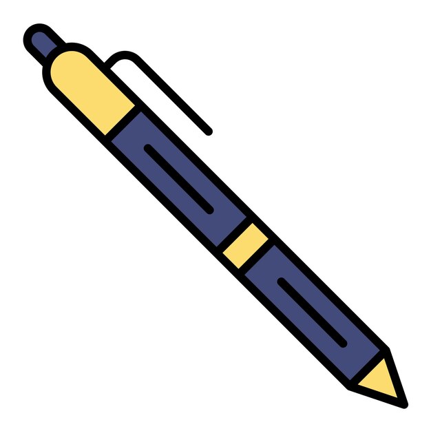 Ilustración plana de pluma