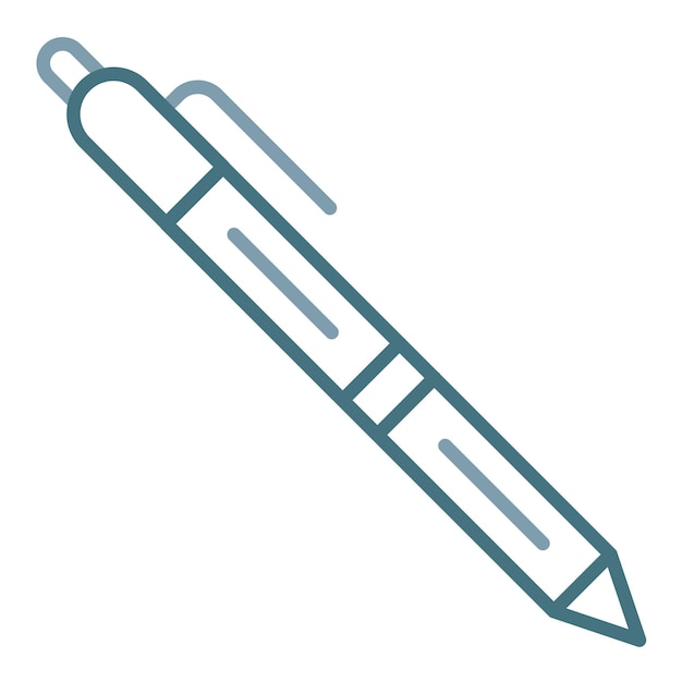 Ilustración plana de pluma