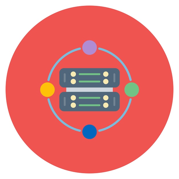 Ilustración plana de procesamiento de datos