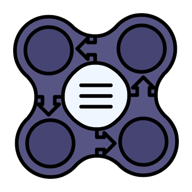 Ilustración plana del proceso de flexión circular