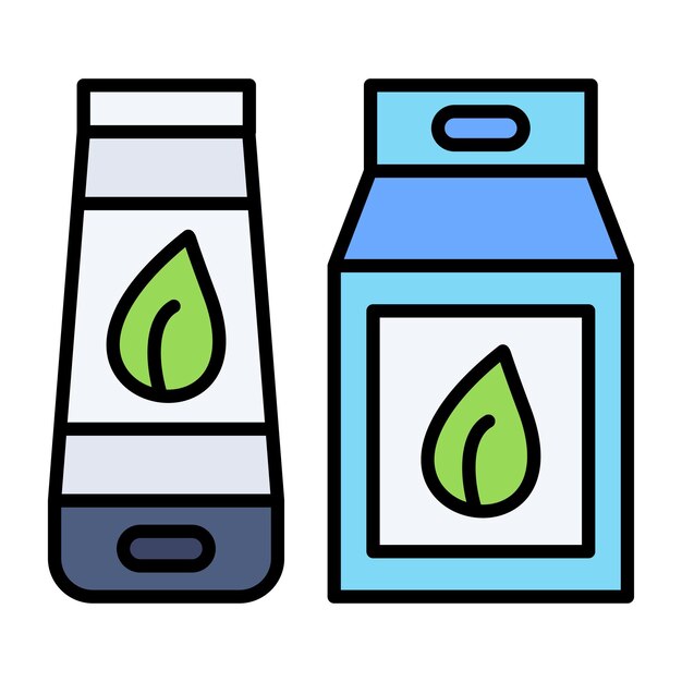 Ilustración plana de producto natural