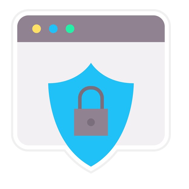 Ilustración plana de protección de datos