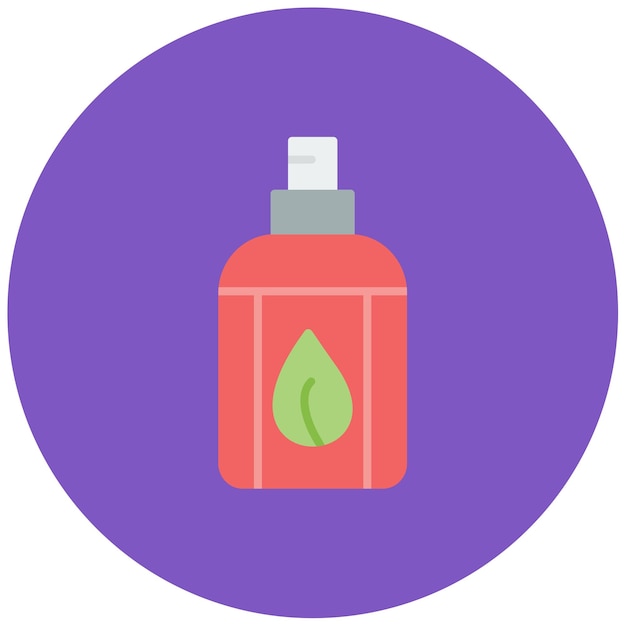 Ilustración plana de pulverización ecológica