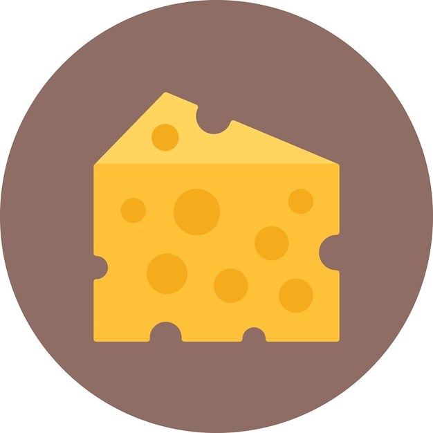 Ilustración plana de queso