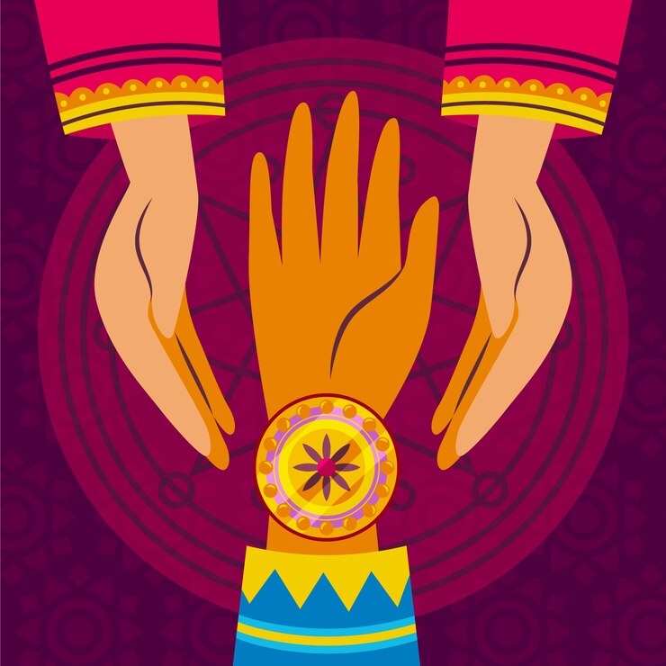 Vector ilustración plana de raksha bandhan