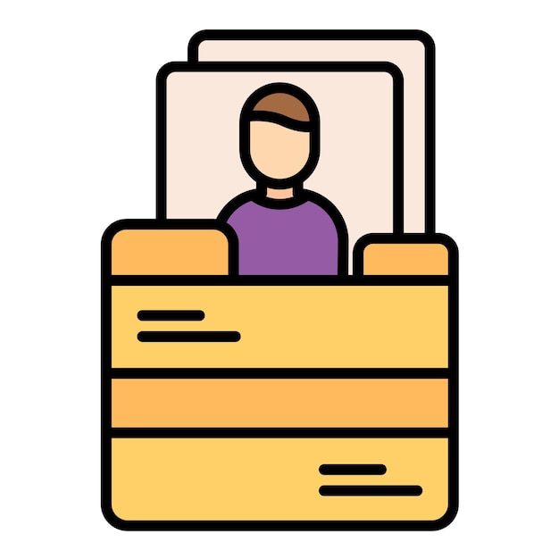 Ilustración plana de recursos de información