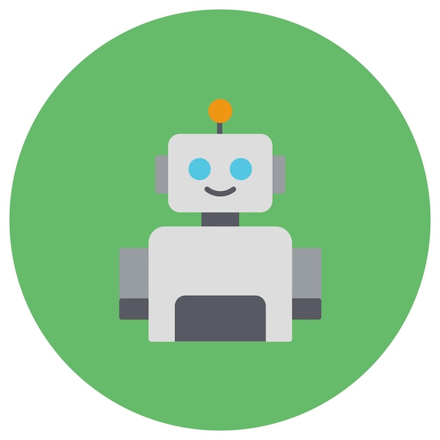 Ilustración plana robot