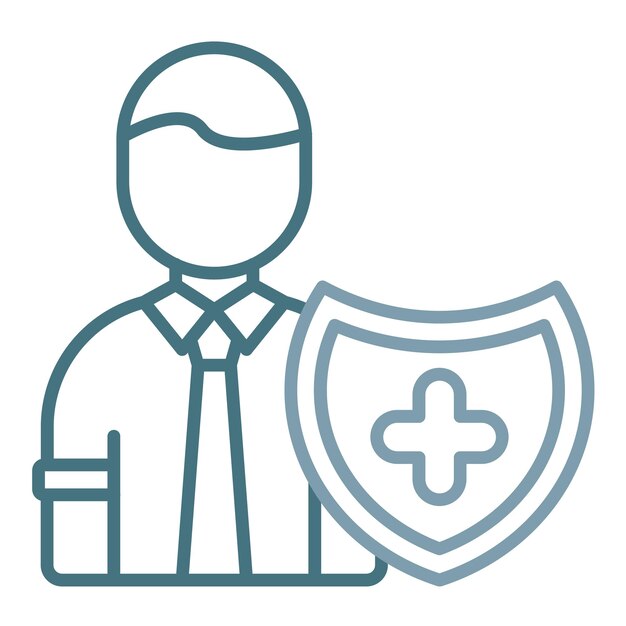 Ilustración plana de seguridad sanitaria