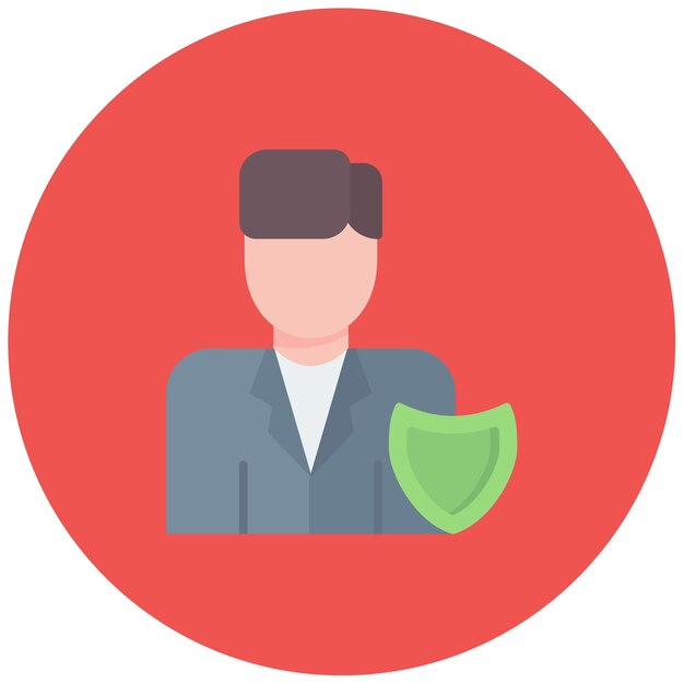 Ilustración plana de seguros individuales