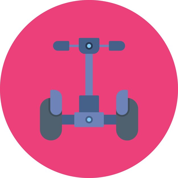 Ilustración plana de Segway