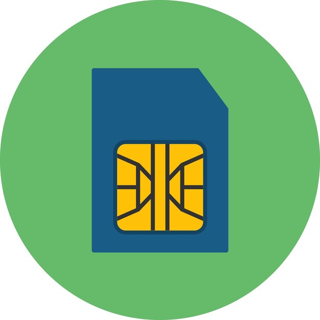 Ilustración plana Sim