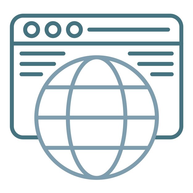 Ilustración plana del sitio web