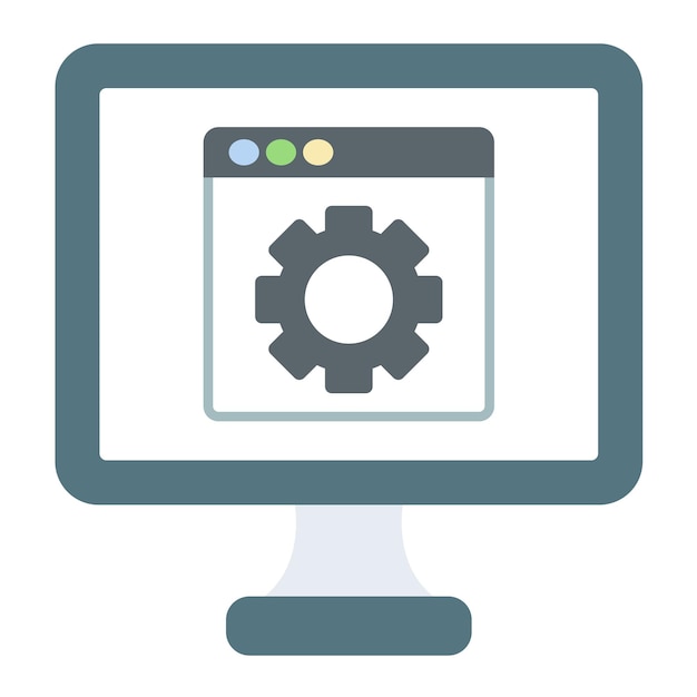 Ilustración plana de software
