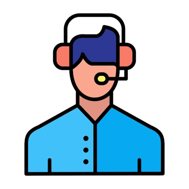 Ilustración plana de soporte al cliente