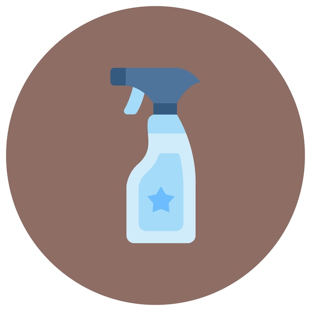 Ilustración plana de spray de limpieza
