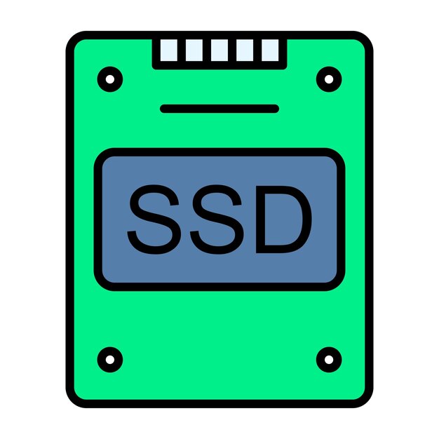 Ilustración plana ssd