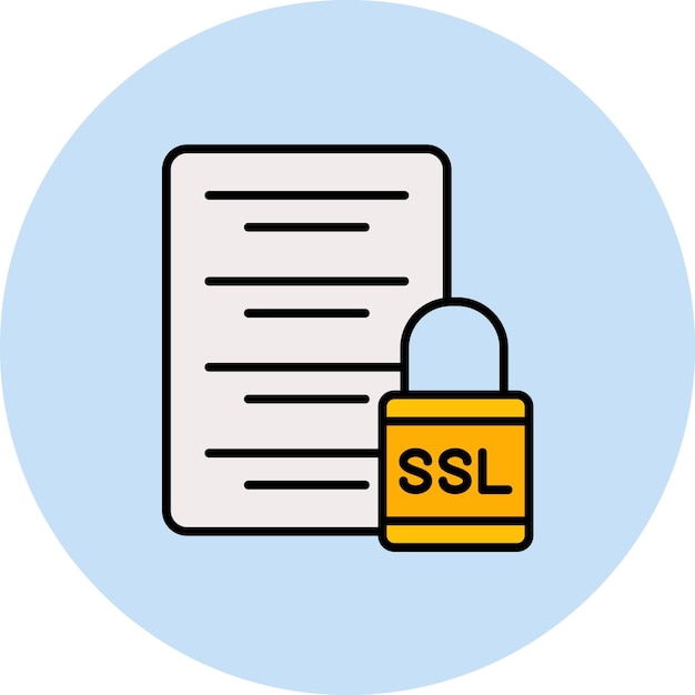 Ilustración plana de Ssl