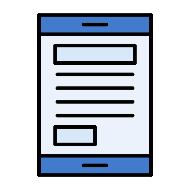 Ilustración plana de teléfono inteligente