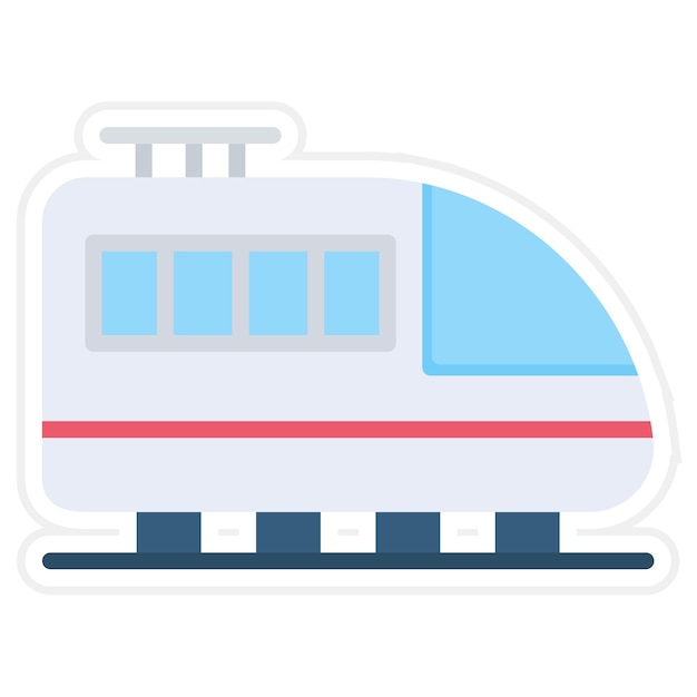 Ilustración plana de transporte