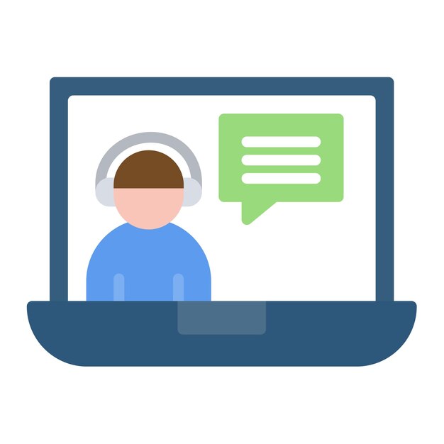 Ilustración plana de tutoría