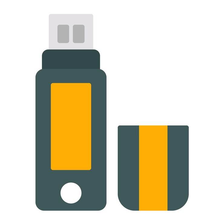 Vector ilustración plana de usb