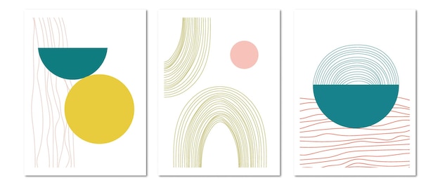 Ilustración plana vectorial cartel elegante plano en un fondo claro estilo abstracto adecuado para diseños para el hogar volantes protectores de pantalla carteles o diseño textil