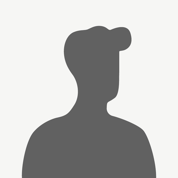 Ilustración plana vectorial en color gris Profilo de usuario de avatar imagen de perfil de icono de persona Apto para perfiles de redes sociales iconos protectores de pantalla y como plantilla x9xA