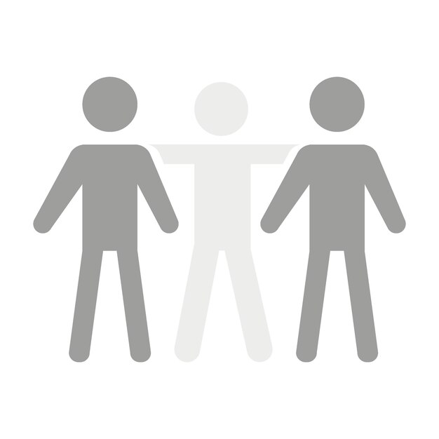 Ilustración plana vectorial en escala de gris Profilo de usuario de Avatar imagen de perfil de icono de persona Adecuado para perfiles de redes sociales iconos protectores de pantalla y como plantilla x9xA