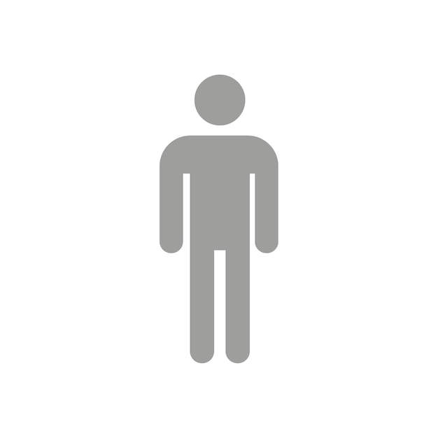Ilustración plana vectorial en escala de gris Profilo de usuario de Avatar imagen de perfil de icono de persona Adecuado para perfiles de redes sociales iconos protectores de pantalla y como plantilla x9xA