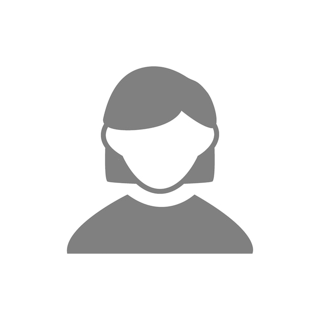 Ilustración plana vectorial en escala de gris Profilo de usuario de Avatar imagen de perfil de icono de persona Adecuado para perfiles de redes sociales iconos protectores de pantalla y como plantilla x9xA