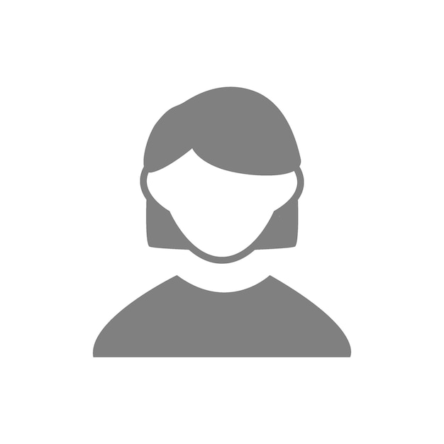 Ilustración plana vectorial en escala de gris Profilo de usuario de Avatar imagen de perfil de icono de persona Adecuado para perfiles de redes sociales iconos protectores de pantalla y como plantilla x9xA
