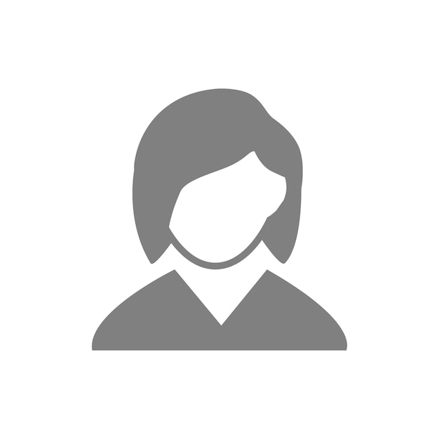 Ilustración plana vectorial en escala de gris Profilo de usuario de Avatar imagen de perfil de icono de persona Adecuado para perfiles de redes sociales iconos protectores de pantalla y como plantilla x9xA