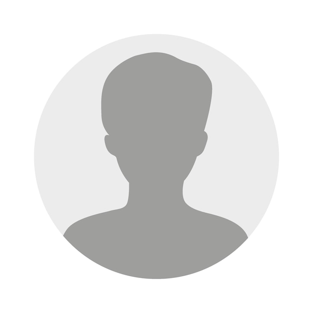 Ilustración plana vectorial en escala de gris Profilo de usuario Avatar imagen de perfil de icono de persona Profilo de negocio de una mujer Adecuado para perfiles de redes sociales iconos protectores de pantalla y como plantillax9