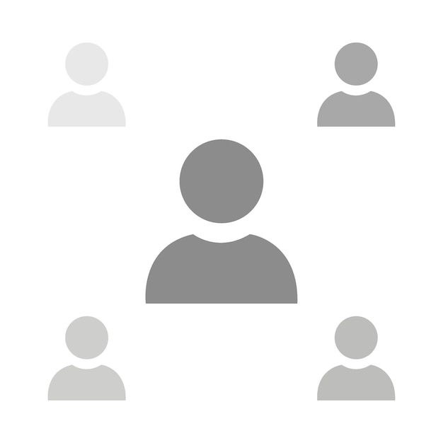 Ilustración plana vectorial en escala de grises Icono de perfil de usuario de avatar persona imagen de perfil de silueta de género neutral Apto para perfiles de redes sociales iconos protectores de pantalla y como plantillax9xA