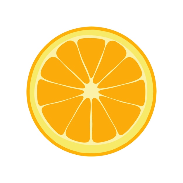 ilustración plana vectorial del icono de rebanada de fruta