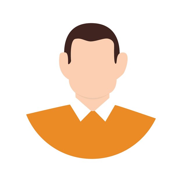 Ilustración plana vectorial perfil de moda de un hombre perfil de usuario avatar icono de persona imagen de perfil silueta adecuada para perfiles de redes sociales iconos protectores de pantalla y como plantillax9
