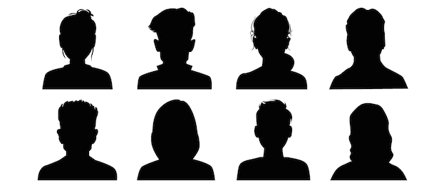 Ilustración plana vectorial Profilo de usuario Avatar imagen de perfil de icono de persona Adecuada para perfiles de redes sociales iconos protectores de pantalla y como plantilla