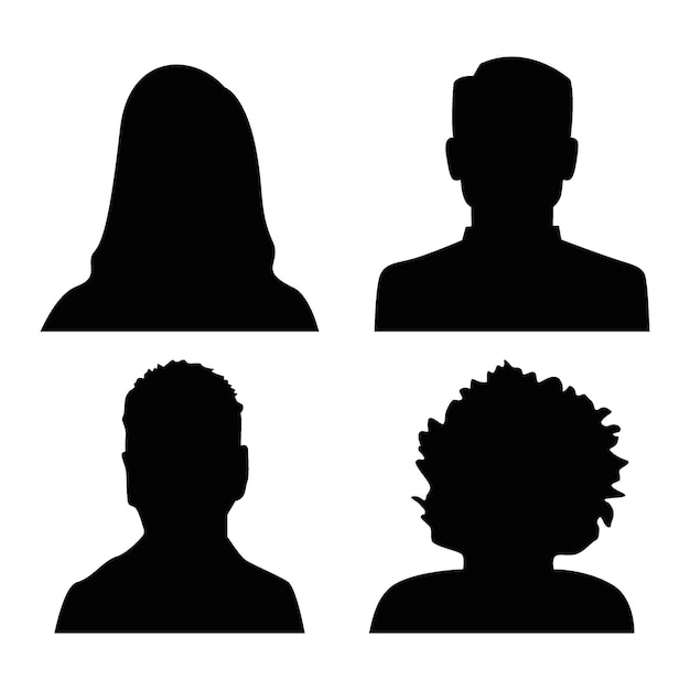 Ilustración plana vectorial Profilo de usuario Avatar imagen de perfil de icono de persona Adecuada para perfiles de redes sociales iconos protectores de pantalla y como plantilla