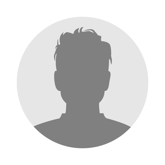 Ilustración plana vectorial Profilo de usuario Avatar imagen de perfil de icono de persona Adecuada para perfiles de redes sociales iconos protectores de pantalla y como plantilla