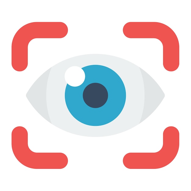 Ilustración plana de visión