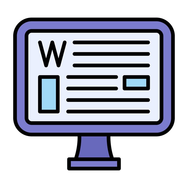 Ilustración plana de la Wikipedia