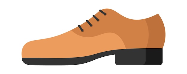 Ilustración plana de zapato clásico Man39s